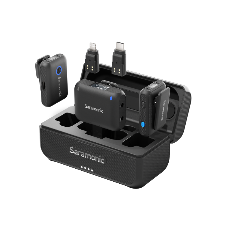 Saramonic Blink 500 B2+ 2-Person Wireless Clip-On Microphone System for Cameras and Mobile Devices (2.4 GHz) | 2 Years Warranty