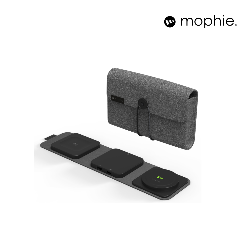 Mophie Snap+ Multi-device Travel Charger for Android Phone and Headphone with Wireless Charging l 2 Years Warranty