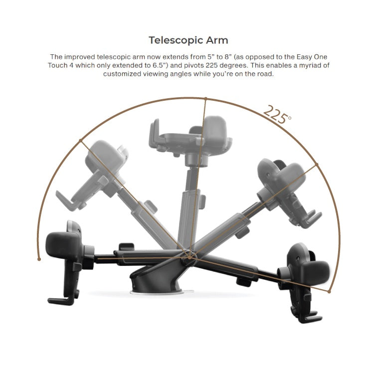 Mazer Infinite.TOUCAN Easy Touch 5 Car Mount - Dash / Windshield Mount | 2 Years Warranty