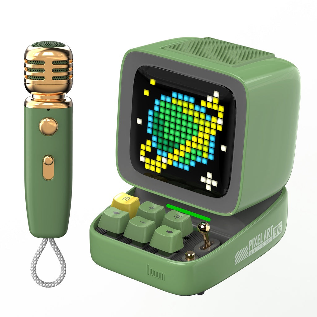 Divoom Ditoo-Mic Retro Pixel Art Game Bluetooth Speaker with Microphone Karaoke Function | 1 Years Warranty