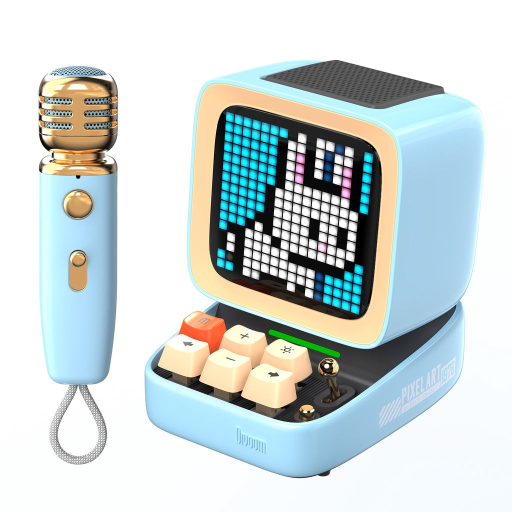 Divoom Ditoo-Mic Retro Pixel Art Game Bluetooth Speaker with Microphone Karaoke Function | 1 Years Warranty