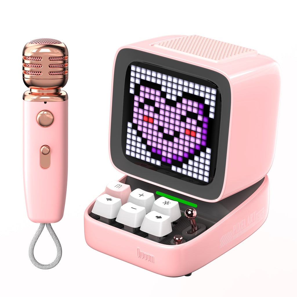 Divoom Ditoo-Mic Retro Pixel Art Game Bluetooth Speaker with Microphone Karaoke Function | 1 Years Warranty