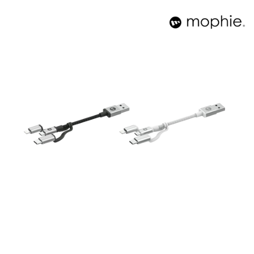 Mophie Tri-Tip – 3 IN 1 (Micro-USB + USB-C + LTG )High Speed Charging Cable - 1M | 2 Years Warranty