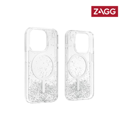 Zagg Glitter Snap Essential Series Case for iPhone 15 Pro / 15 Pro Max | 2 Years Limited Warranty