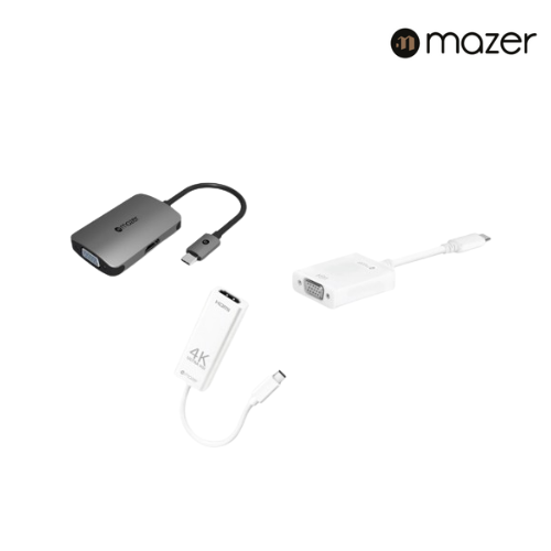 Mazer USB-C to VGA / HDMI converters for computer laptop | 2 Years Warranty