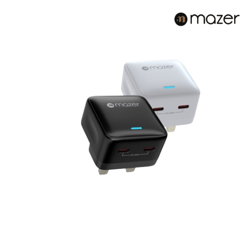 Mazer Gan Prestige 35W Wall Charger 2x USB-C ports | 2 Years Warranty