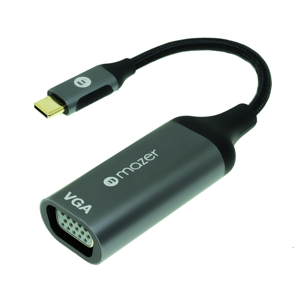 Mazer Infinite.Multimedia Pro USB-C to VGA 1080P Adapter | 2 Years Warranty