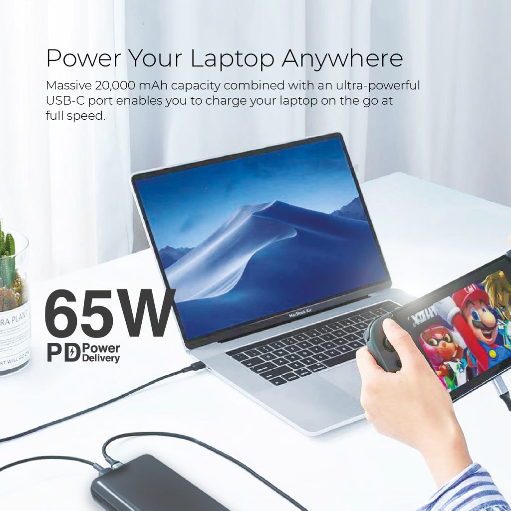 Mazer Infinite.Boost PowerULTRA 20K PD65W Power Bank for Laptop | iPhone |iPad | 2 Years Warranty