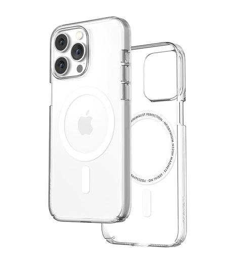 Caudabe Lucid Clear Phone Case (Crystal/White) for iPhone 15 Pro Max | 1 Years Warranty