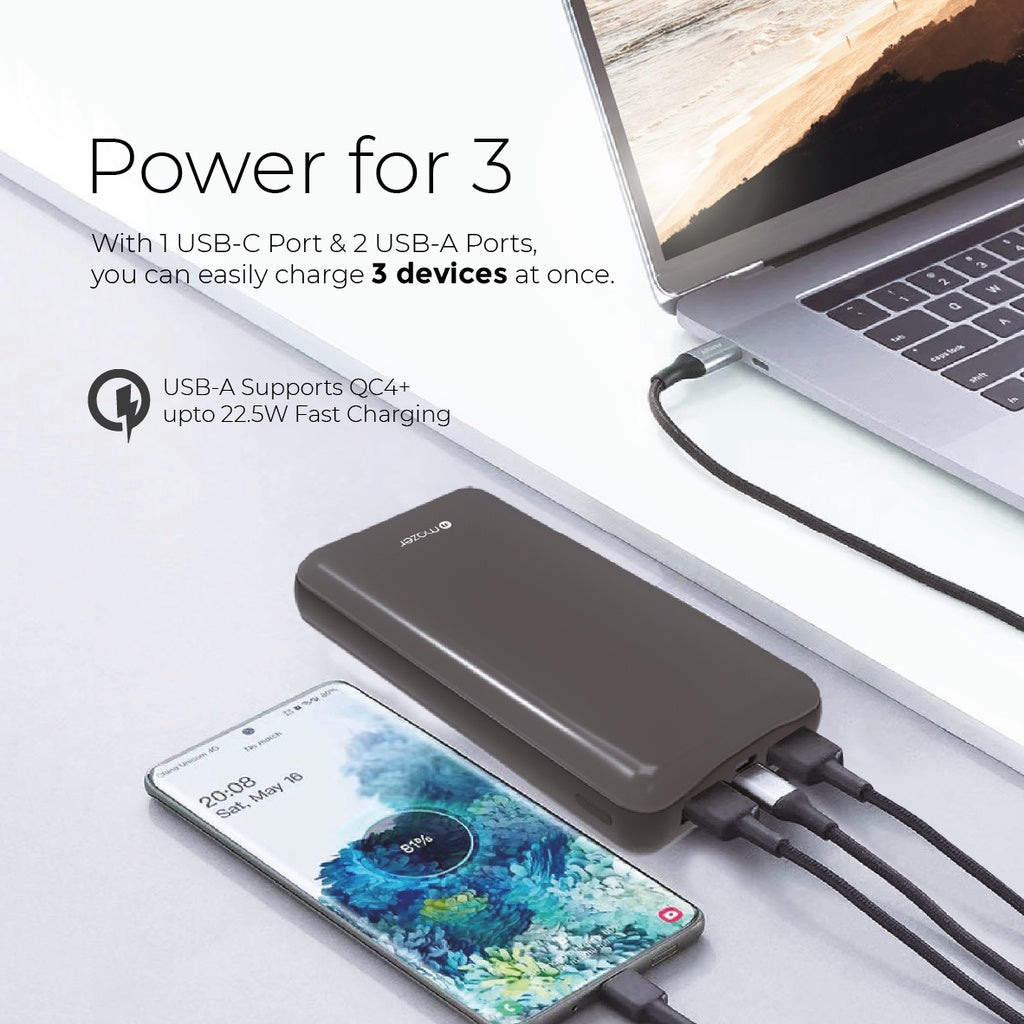 Mazer Infinite.Boost PowerULTRA 20K PD65W Power Bank for Laptop | iPhone |iPad | 2 Years Warranty