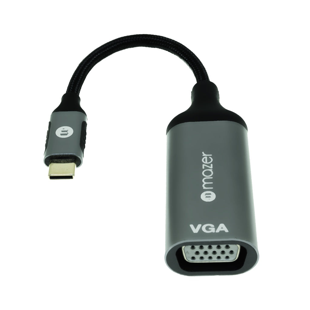 Mazer Infinite.Multimedia Pro USB-C to VGA 1080P Adapter | 2 Years Warranty
