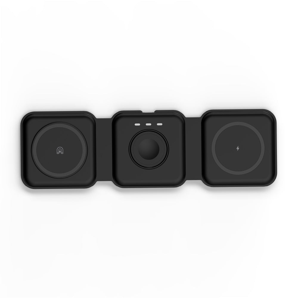 Mazer 3 in 1 Foldable Magnetic Wireless Charger Travel Charger 2 Years Warranty