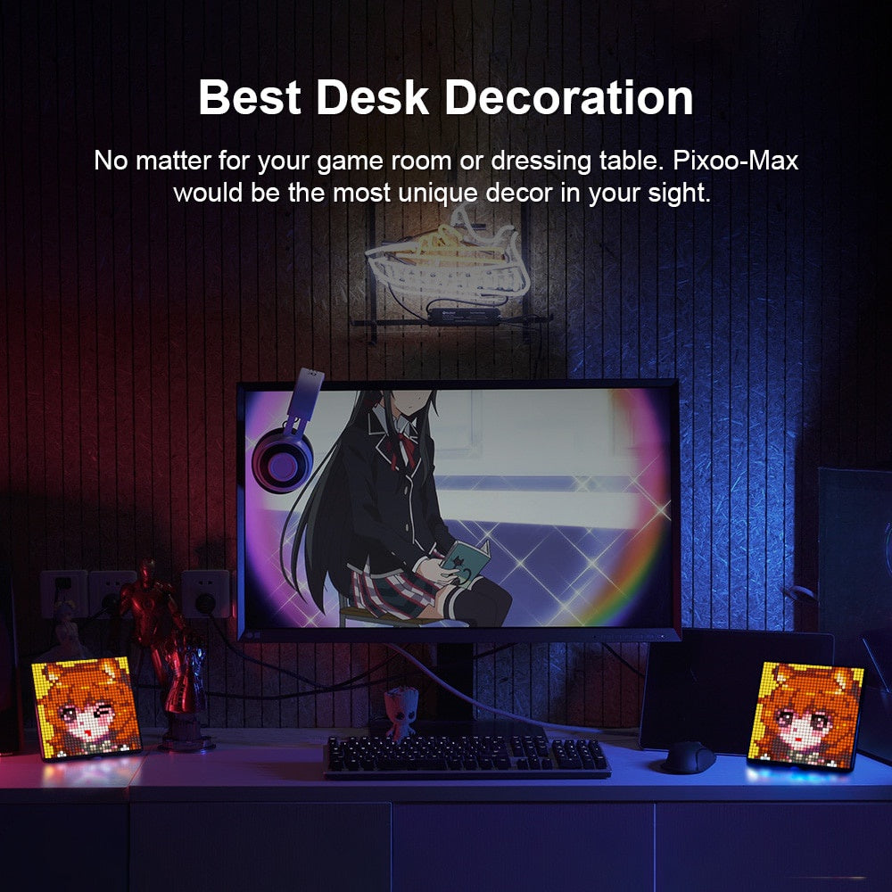 Divoom Pixoo Max with 32 x 32 Pixel Art Programmable LED Display | 1 Year Warranty