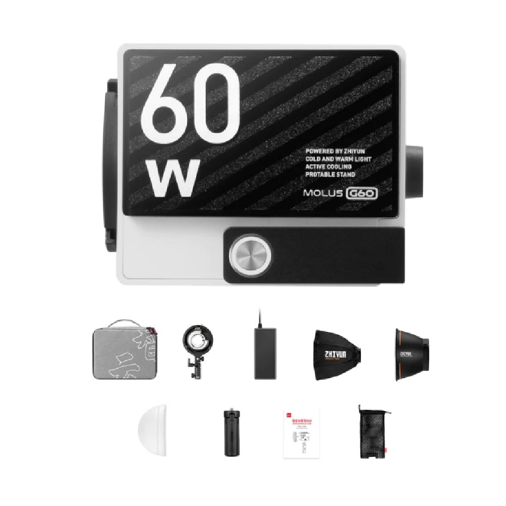 Zhiyun Molus G60 60W Pocket COB Light | 18 Months Warranty