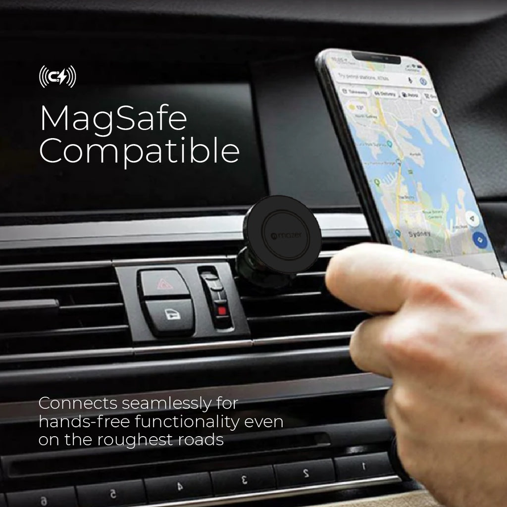 Mazer MagTap Magnetic Air-Vent Car Mount | 2 years warranty