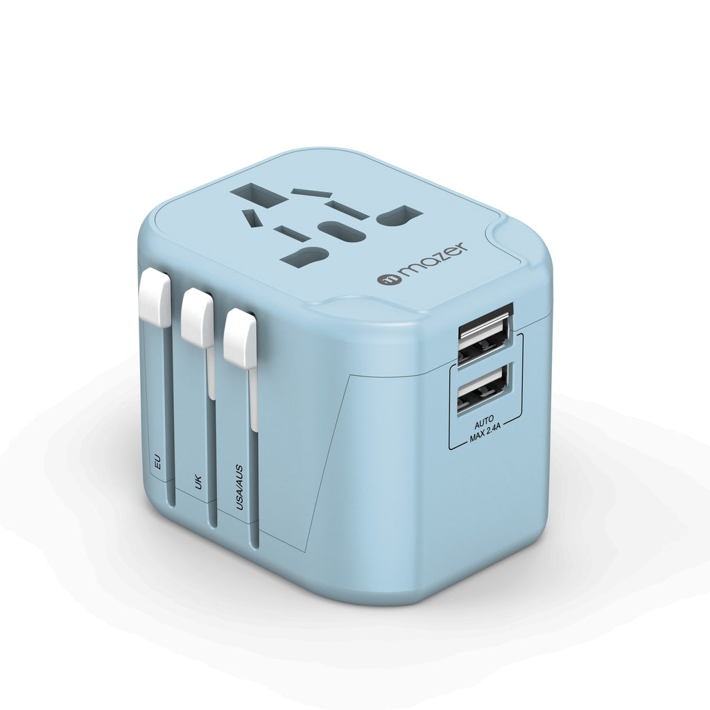 Mazer Infinite 12W/PD20W Travel Adapter with 2 USB-A/ 2 USB-A+1 USB-C World Travel Charger