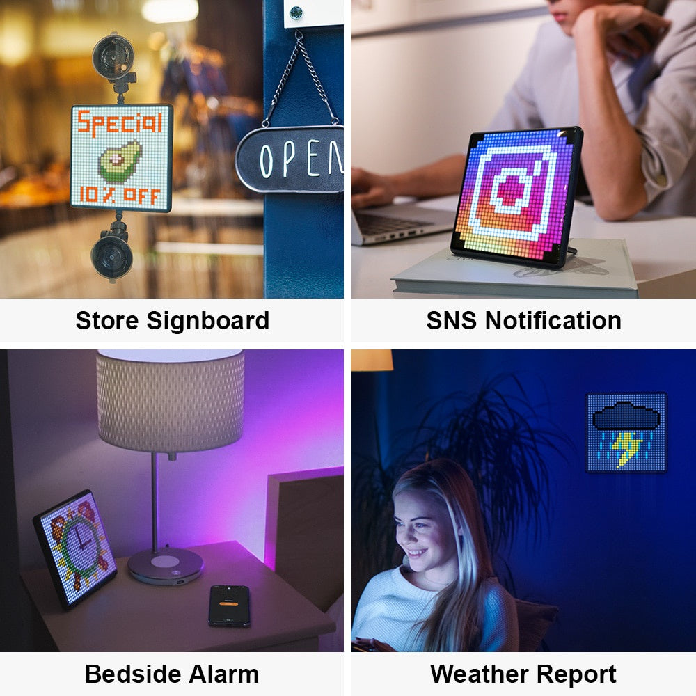 Divoom Pixoo Max with 32 x 32 Pixel Art Programmable LED Display | 1 Year Warranty