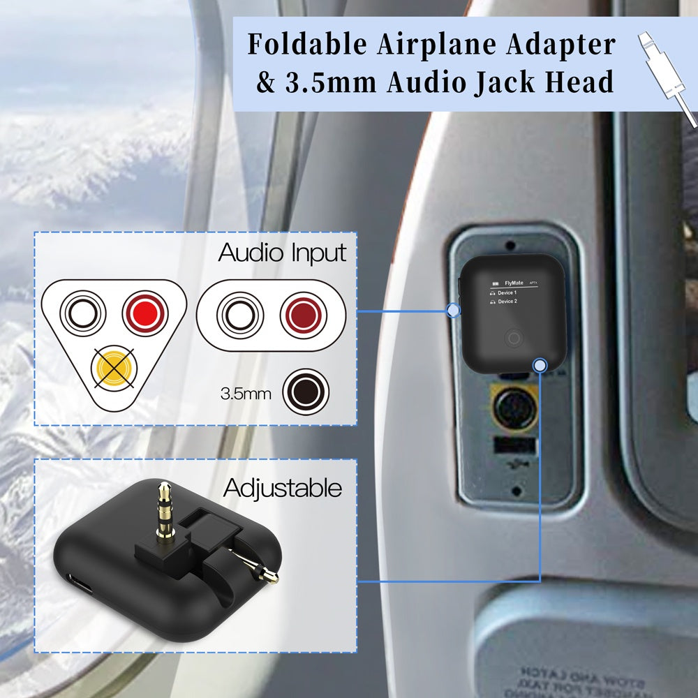 Mazer Fly-Mate Duo in-flight Wireless Dual Audio Adapter | 2 Years Warranty
