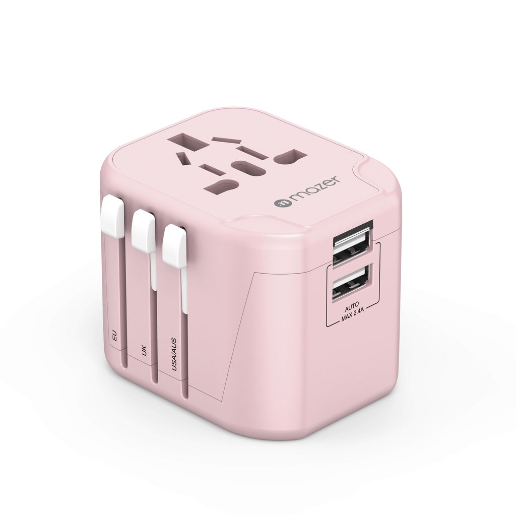 Mazer Infinite 12W/PD20W Travel Adapter with 2 USB-A/ 2 USB-A+1 USB-C World Travel Charger