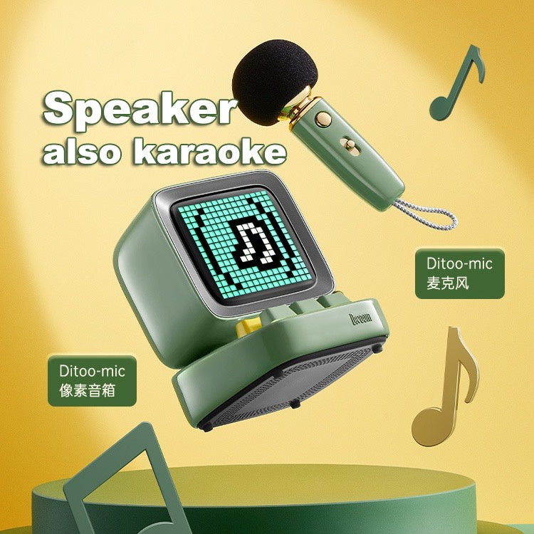 Divoom Ditoo-Mic Retro Pixel Art Game Bluetooth Speaker with Microphone Karaoke Function | 1 Years Warranty