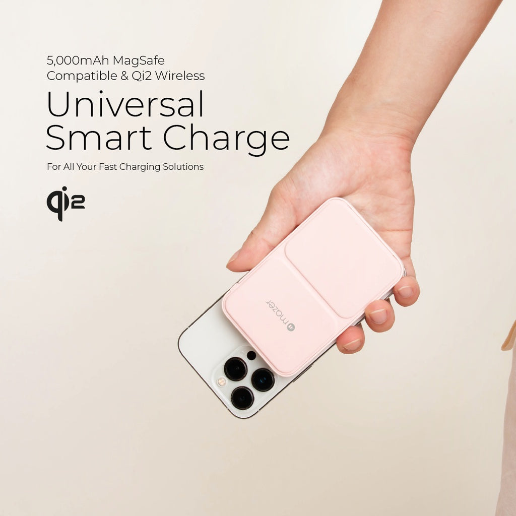 Mazer 5000mAh Magnetic wireless Charging 15W Power Bank With Stand | 2 Years Warranty