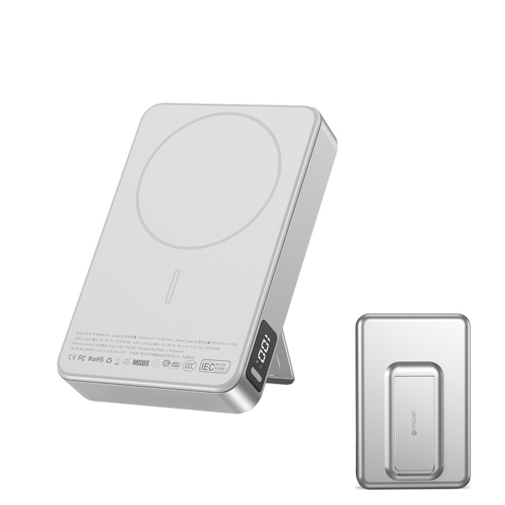 (CCC Certified) Mazer Powerbank 10000mAh Magnetic 15W Wireless Powerbank PD30W Powerbank with Stand