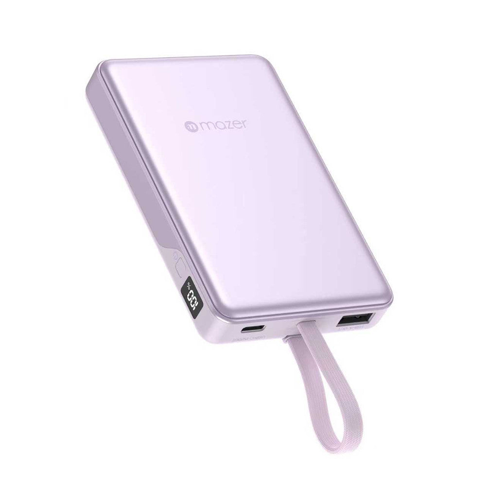 (CCC Certified) Mazer Powerbank 10000mAh PD35W Fast Charging Powerbank with Built-in USB-C Cable