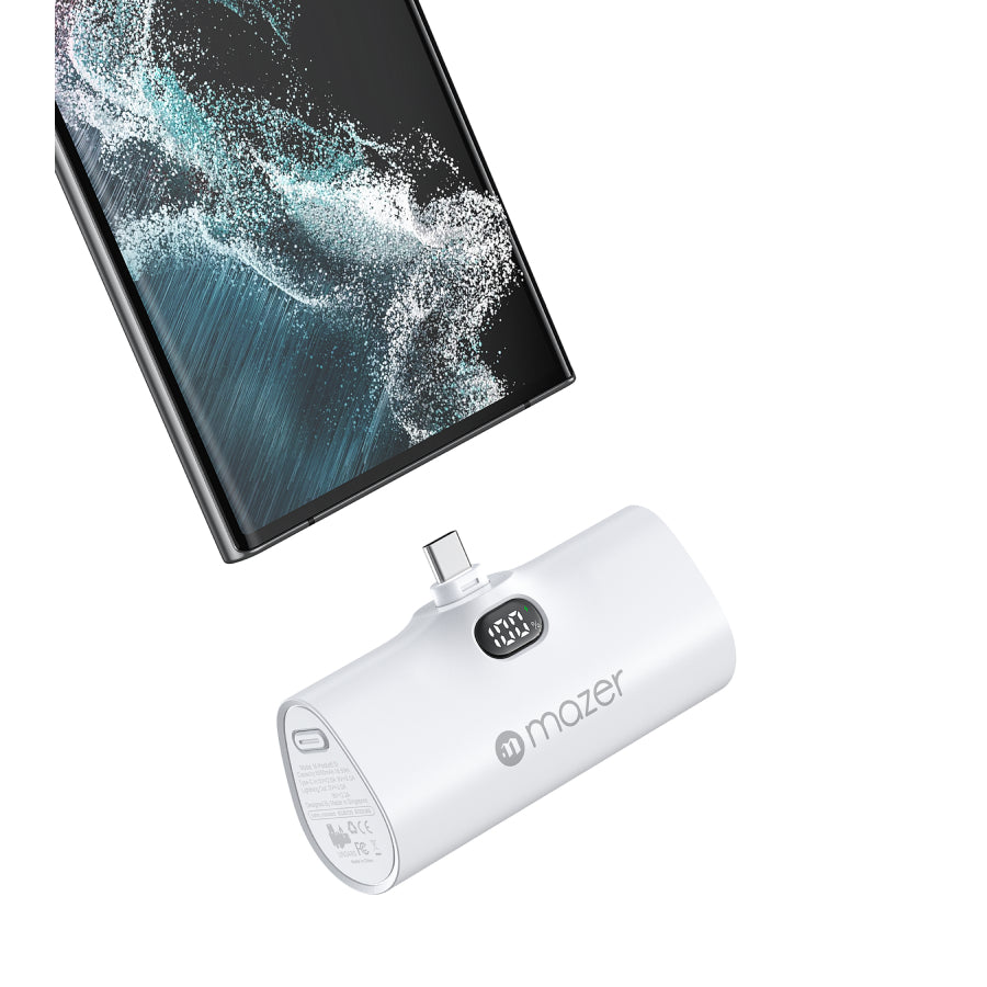 Mazer SuperMINI Pocket 5000mAh PD20W Power Bank for Android and Iphone | 2 years warranty