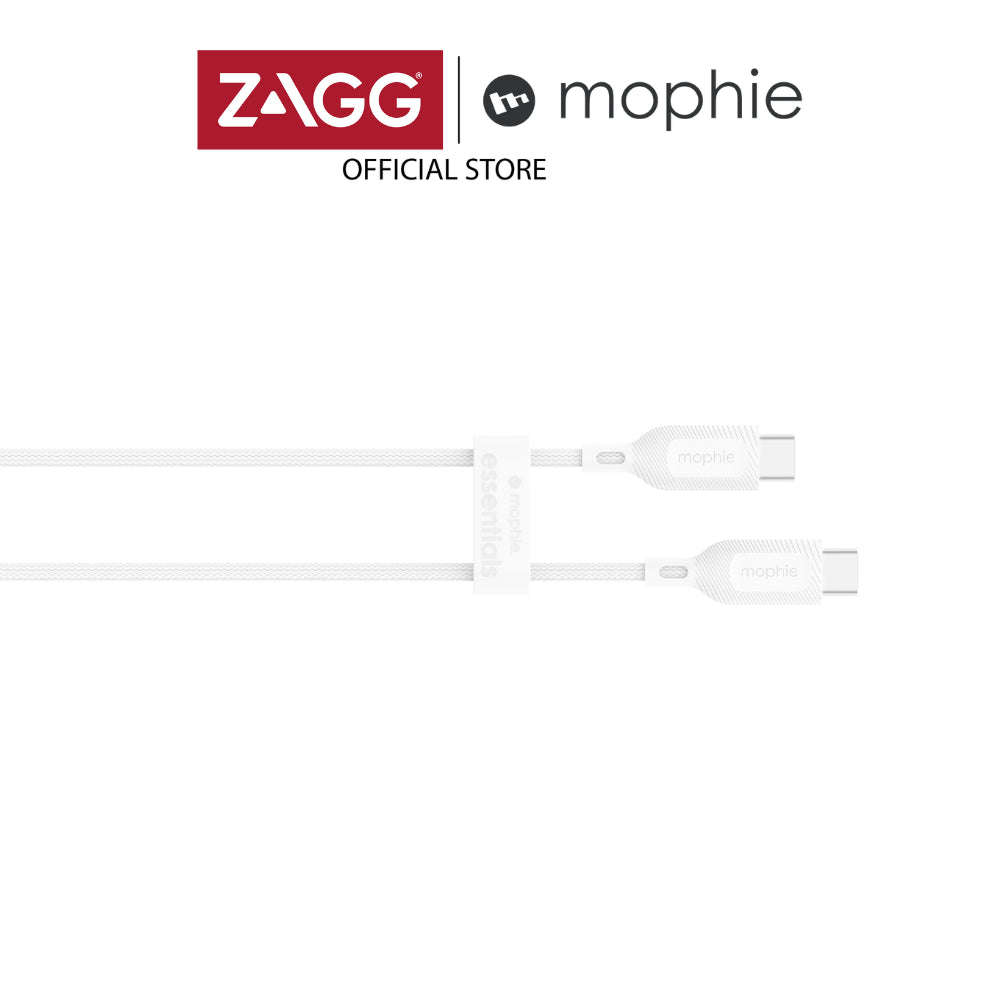Mophie Essential Charging Cable USB-C to USB-C (60W) Braided - 1M/2M | 2 Years Warranty