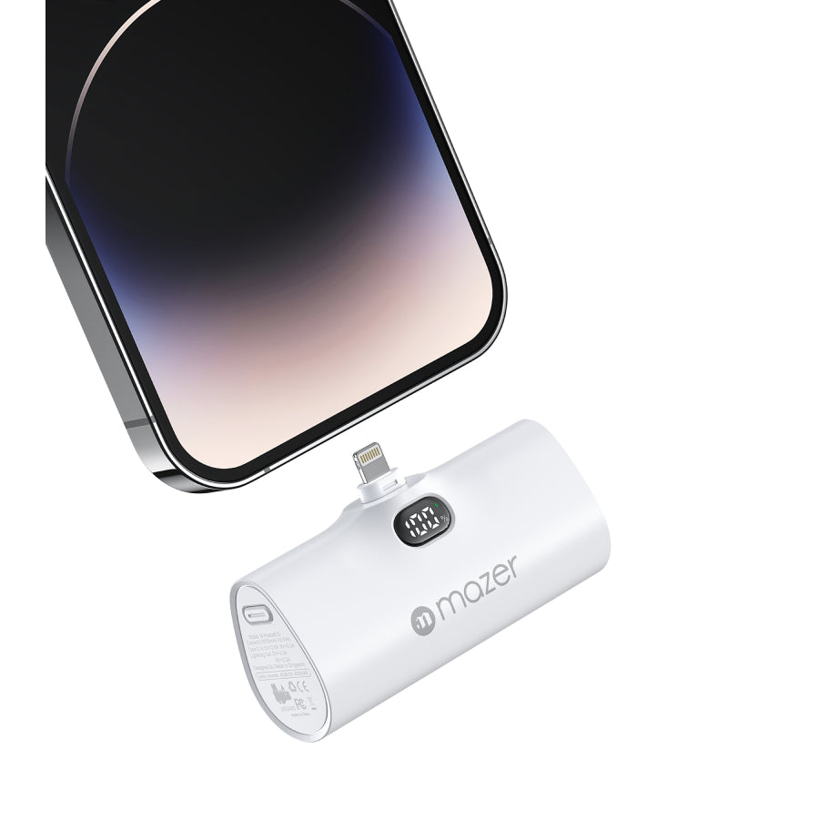 Mazer SuperMINI Pocket 5000mAh PD20W Power Bank for Android and Iphone | 2 years warranty