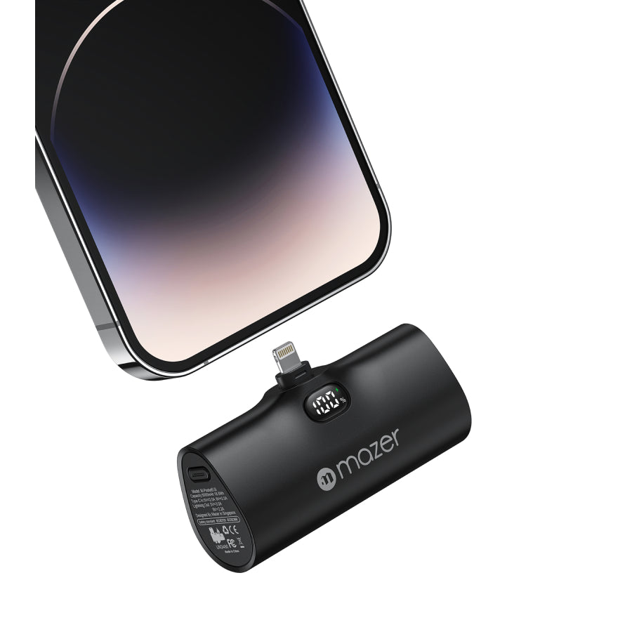 Mazer SuperMINI Pocket 5000mAh PD20W Power Bank for Android and Iphone | 2 years warranty