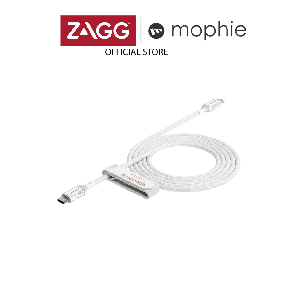 Mophie Essential Charging Cable USB-C to USB-C (60W) Braided - 1M/2M | 2 Years Warranty