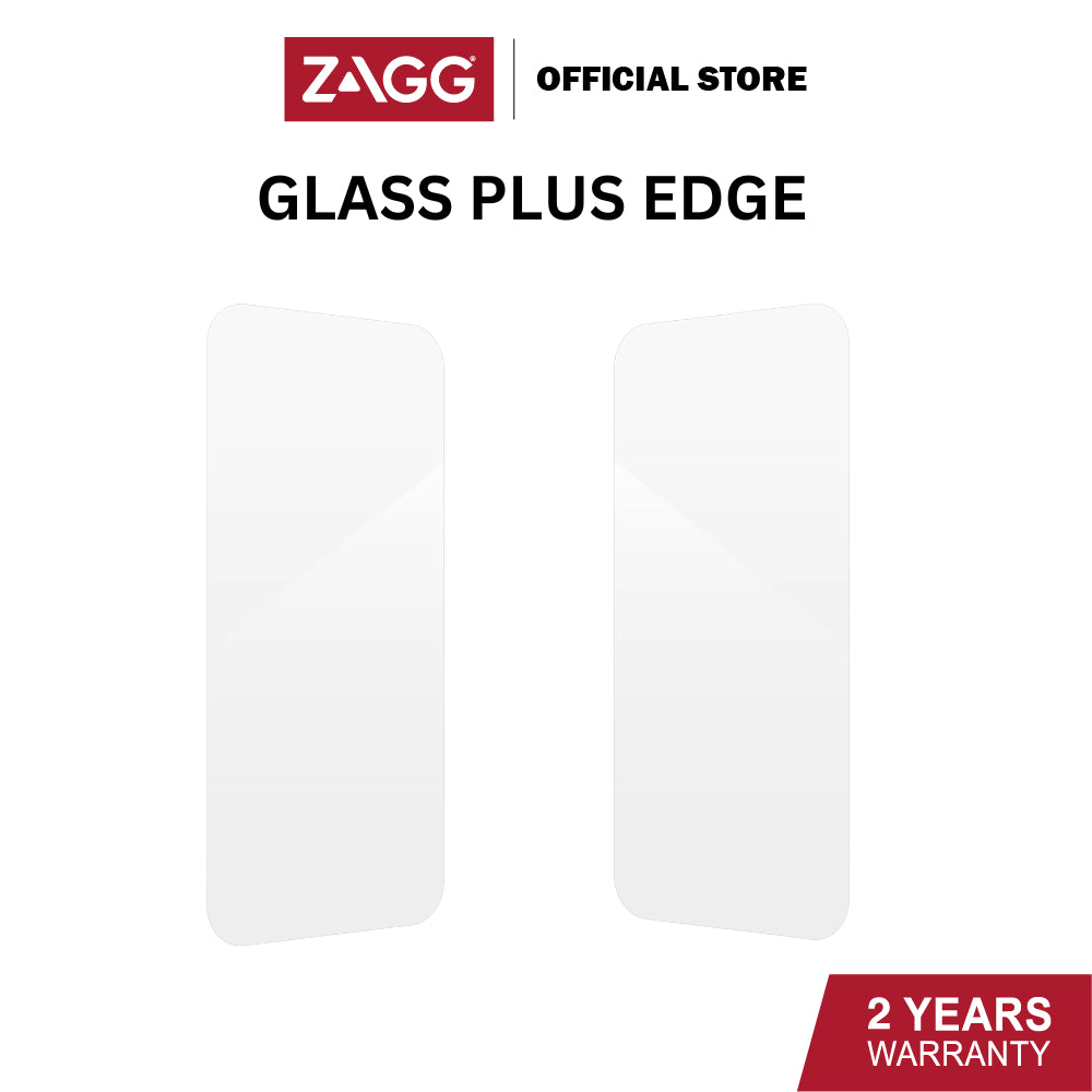Zagg Glass Plus Edge Series Screen Protector for iPhone 15 / 15 Plus / 15 Pro / 15 Pro Max