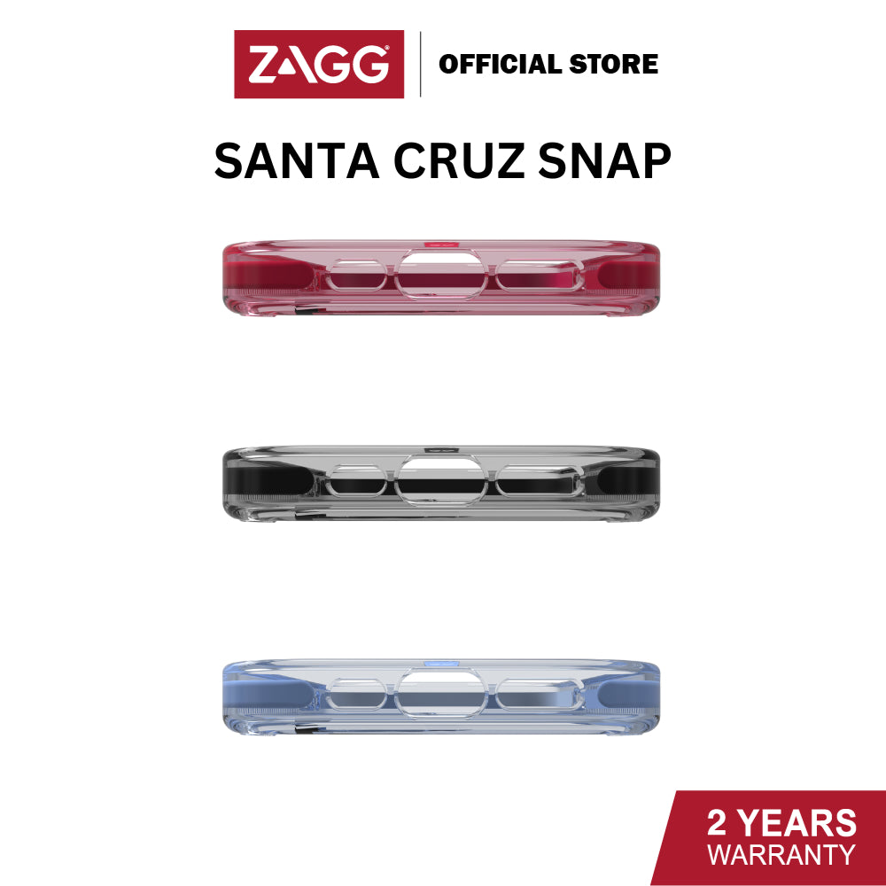 Zagg Santa Cruz Snap Series Case for iPhone 15 Pro / 15 Pro Max | 2 Years Limited Warranty