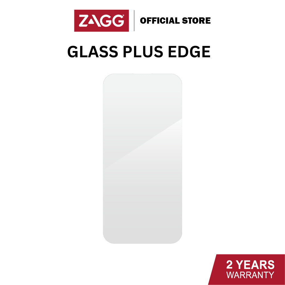 Zagg Glass Plus Edge Series Screen Protector for iPhone 15 / 15 Plus / 15 Pro / 15 Pro Max