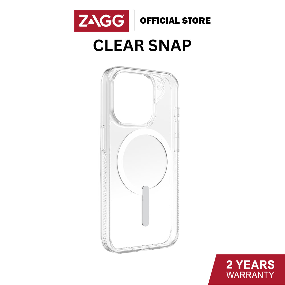 Zagg Essential Clear Snap for iPhone 15/ iPhone 15 Plus/ iPhone 15 Pro/ iPhone 15 Pro Max | 2 Years Limited Warranty