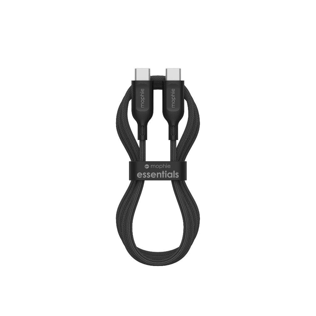 Mophie Essential Charging Cable USB-C to USB-C (60W) Braided - 1M/2M | 2 Years Warranty