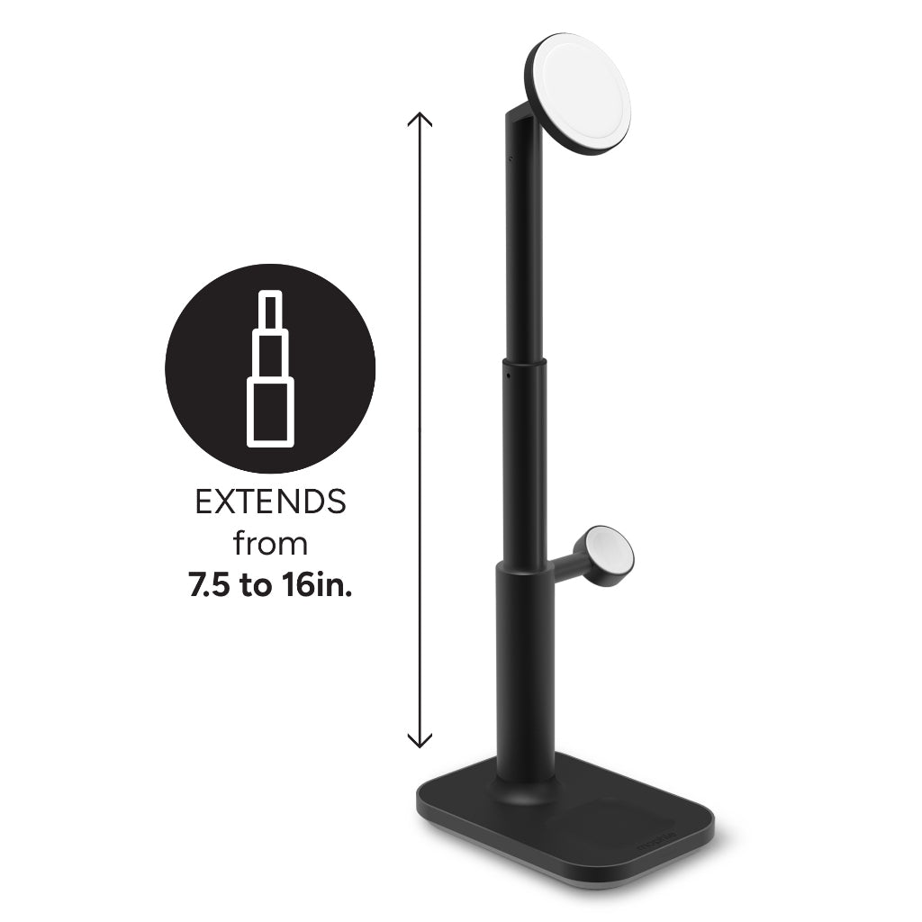 Mophie 3 in 1 Extendable Stand with Magnetic Wireless Charging for Airpods, iPhone and Apple Watch | 2 Years Warranty