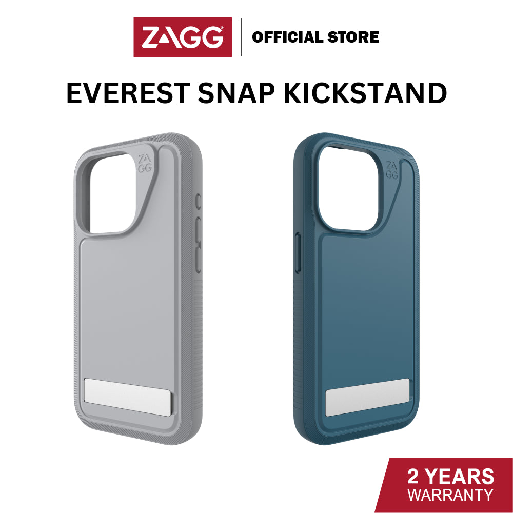 Zagg Everest Snap with Kick Stand Case with Graphene For iPhone 15 Pro / 15 Pro Max | 2 Years Limited Warranty