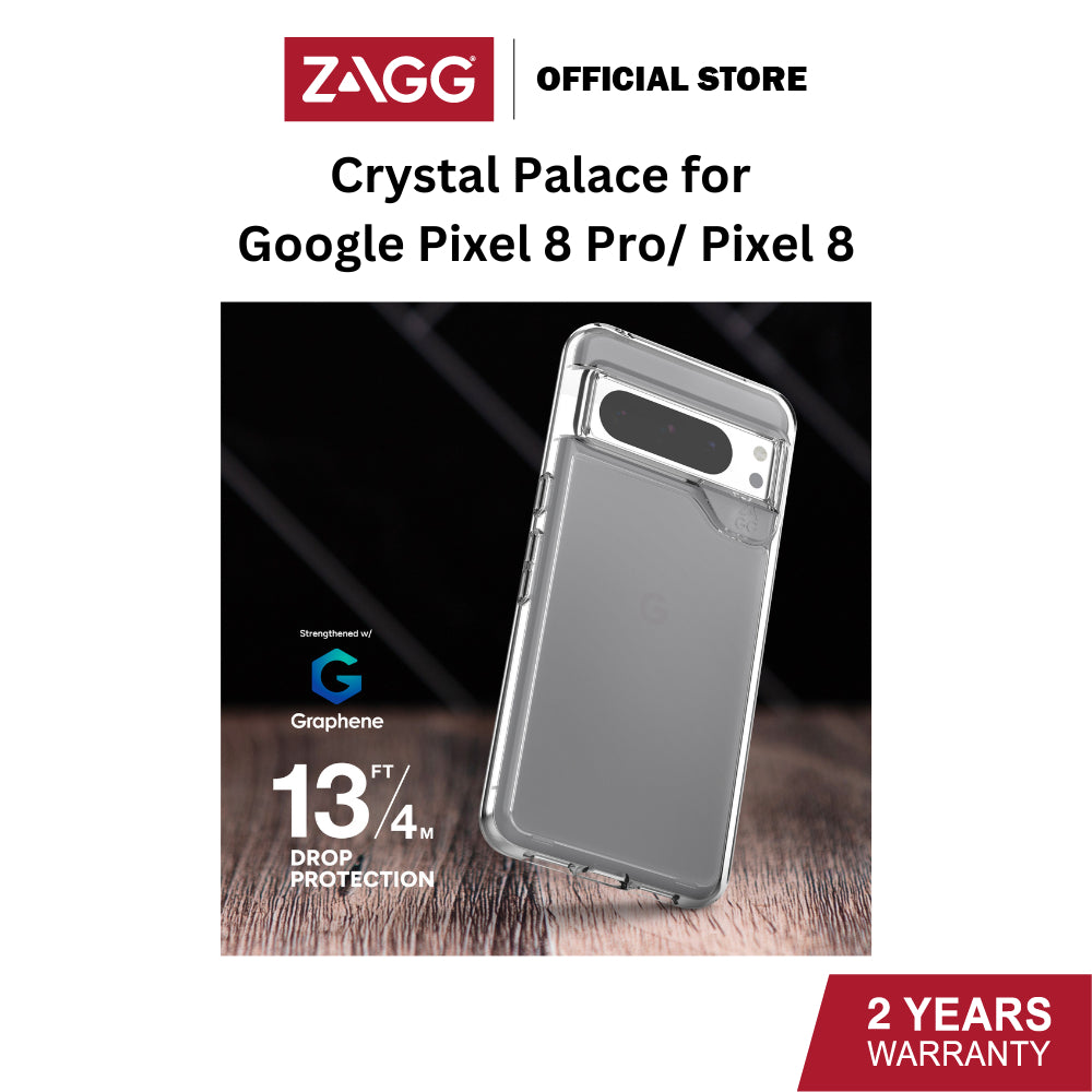Zagg Crystal Palace Case for Google Pixel 8 and Pixel 8 Pro | 2 Years Local Warranty