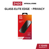 Zagg Glass Elite Edge Privacy Series Screen Protector for iPhone 15 / 15 Plus / 15 Pro / 15 Pro Max