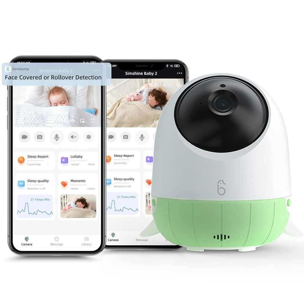 Ellie Baby Pro - Smart Baby Monitor Pro with AI, WiFi Supported , SD Card Storage. 2.5K Ultra HD | 1 Year Warranty