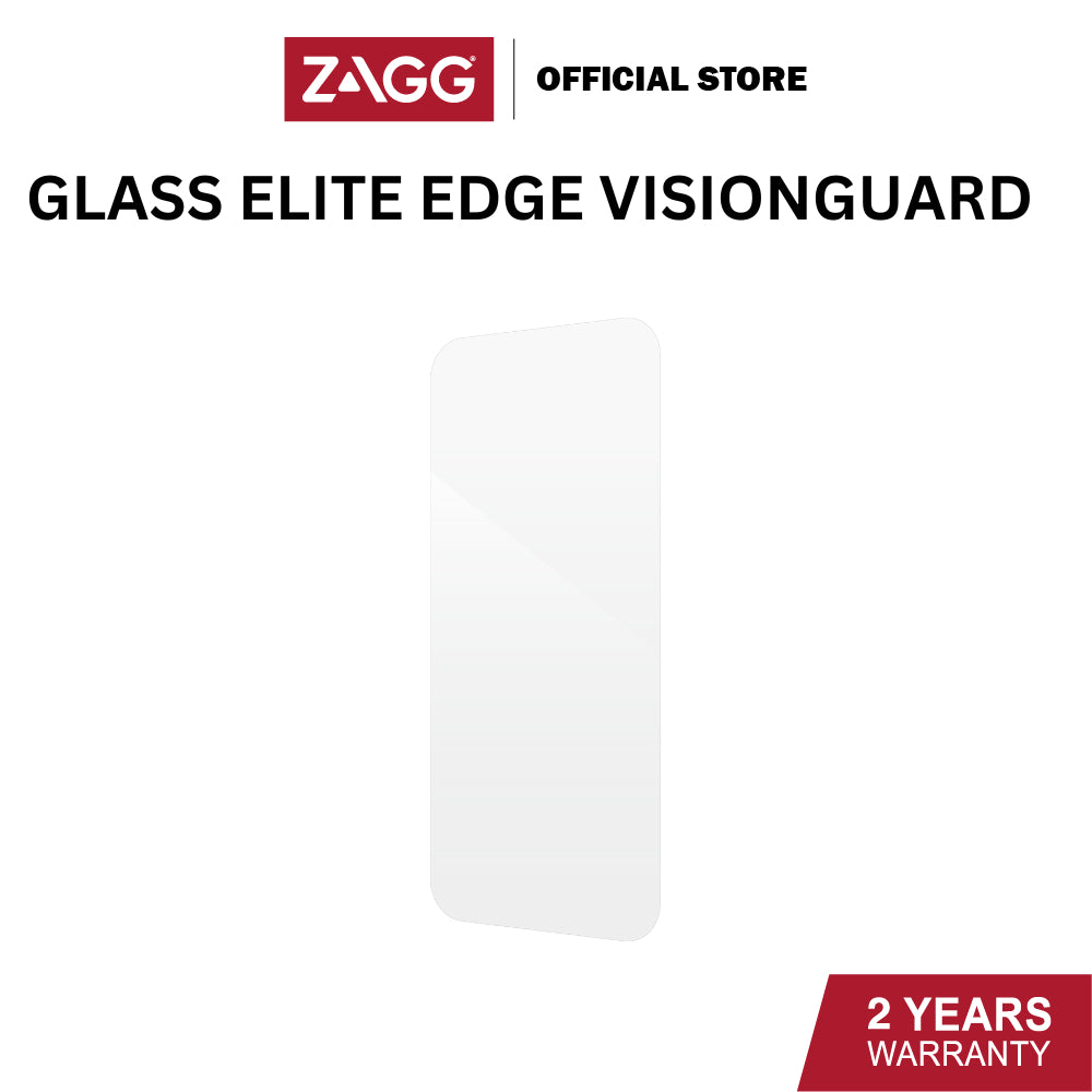Zagg Glass Elite Edge-RPF30 VisionGuard Series Screen Protector for iPhone 15 / 15 Plus / 15 Pro / 15 Pro Max