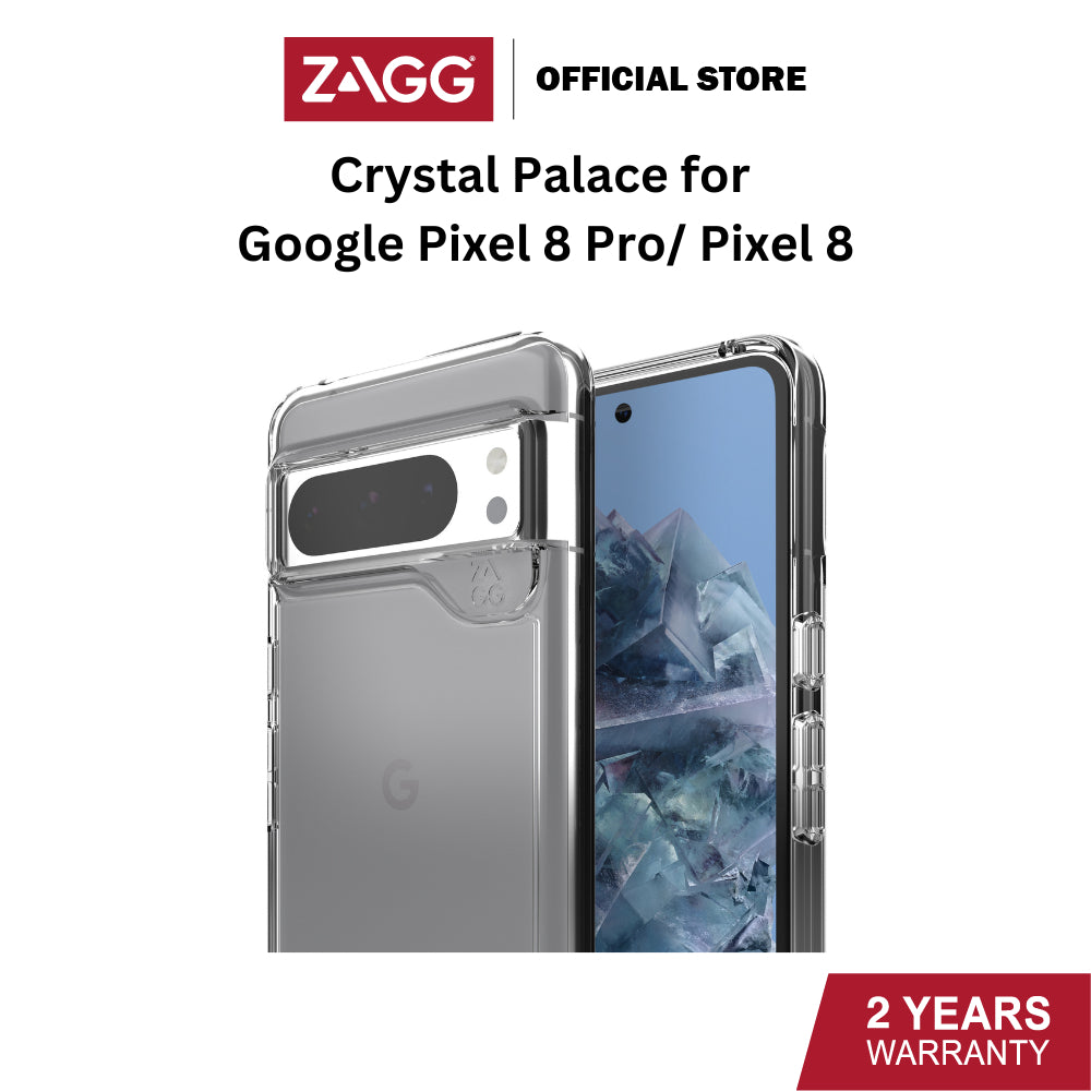 Zagg Crystal Palace Case for Google Pixel 8 and Pixel 8 Pro | 2 Years Local Warranty