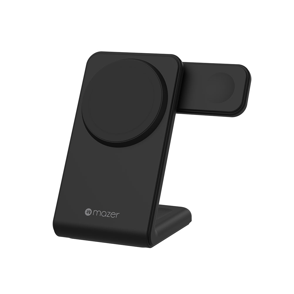 Mazer 3-in-1 Foldable/Desk Magnetic and Qi Wireless Charging Stand | 2 Years Warranty