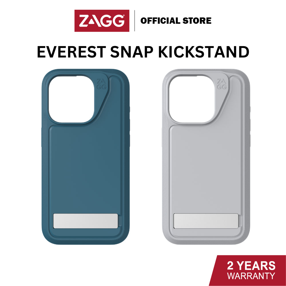 Zagg Everest Snap with Kick Stand Case with Graphene For iPhone 15 Pro / 15 Pro Max | 2 Years Limited Warranty