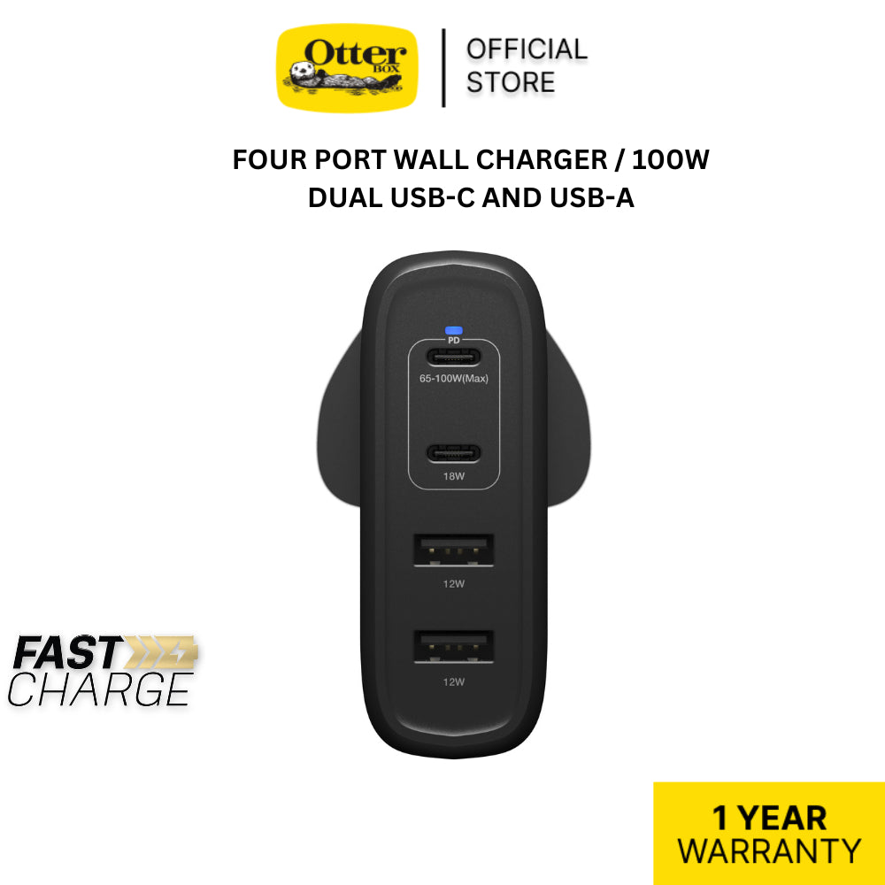 Otterbox Four Ports Wall Charger 100W I 1 Year Warranty