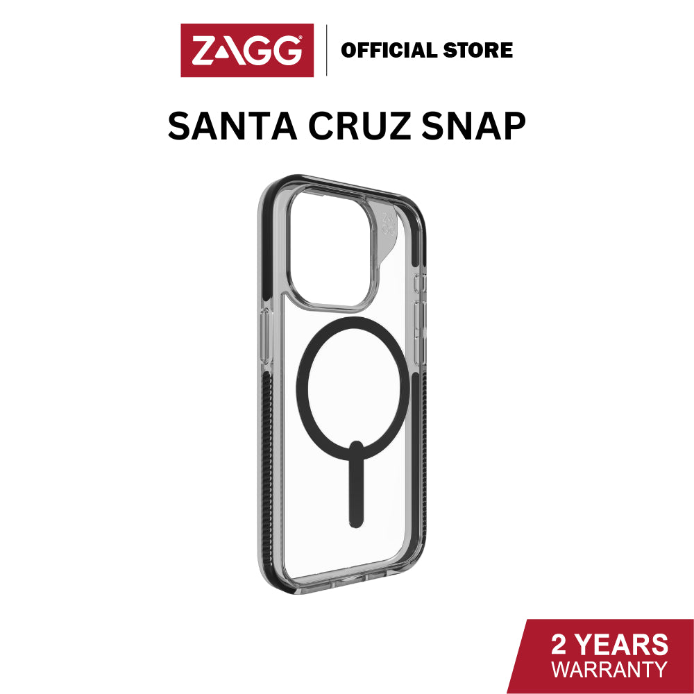 Zagg Santa Cruz Snap Series Case for iPhone 15 Pro / 15 Pro Max | 2 Years Limited Warranty
