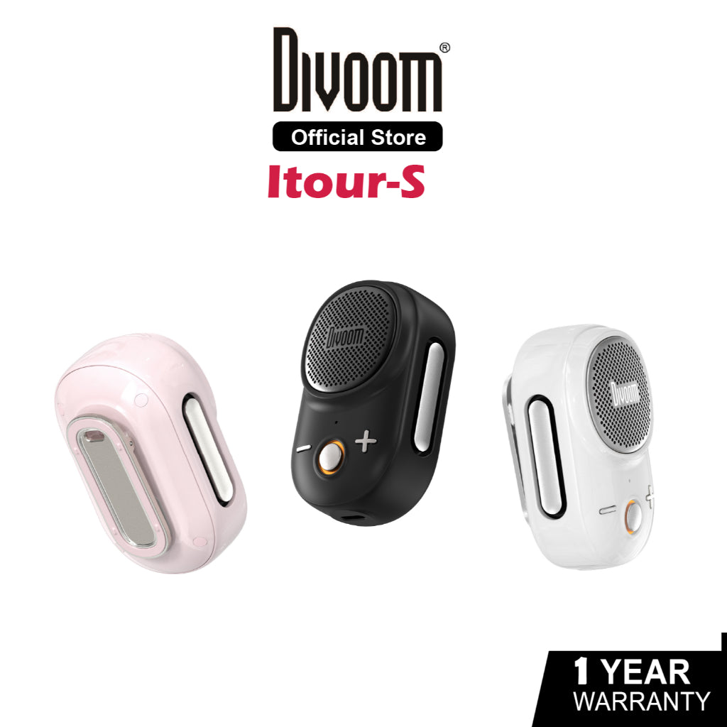 Divoom Itour-S Mini Portable Bluetooth Speaker (IP67 Dust Proof & Waterproof) | 1 Year Warranty