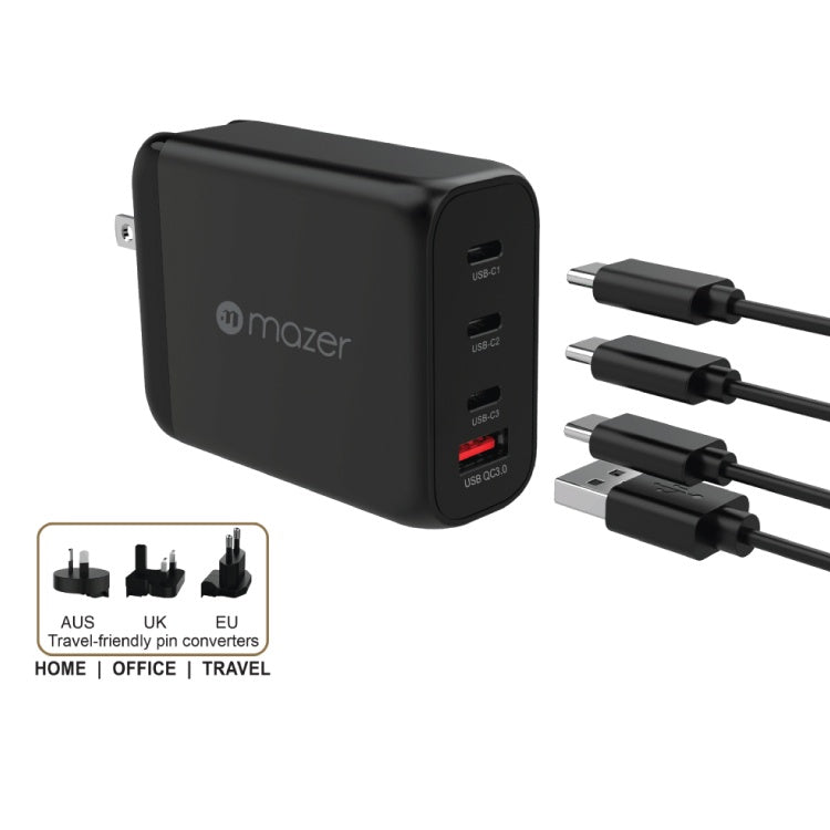 Mazer SuperMINI GAN120W Wall Charger (PD120W-Travel Pin) | 2 Years Warranty